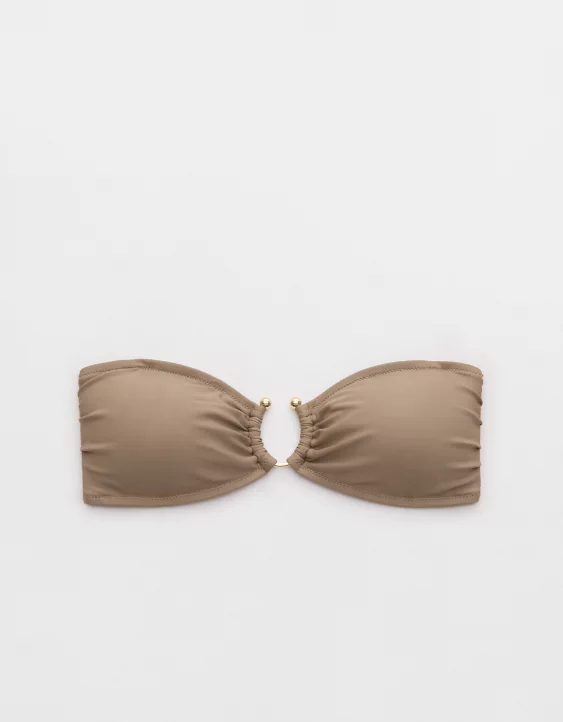 Aerie Bandeau Bikini Top Beige - Image 3