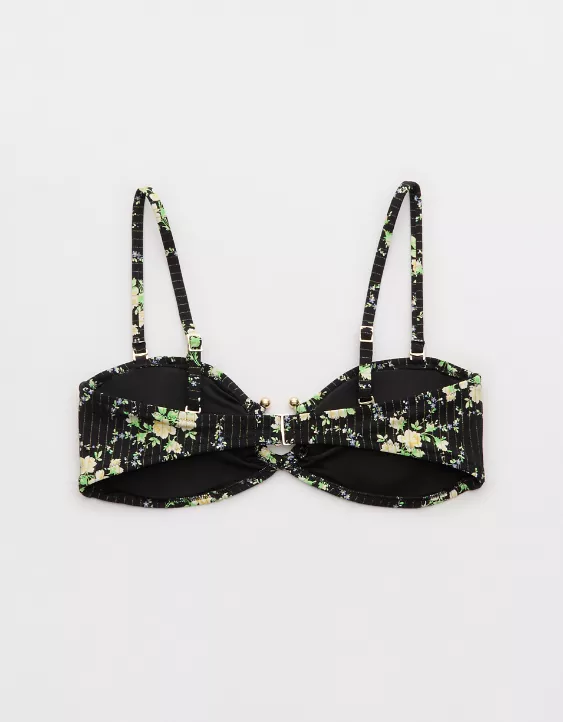 Aerie Bandeau Bikini Top True Black - Image 4