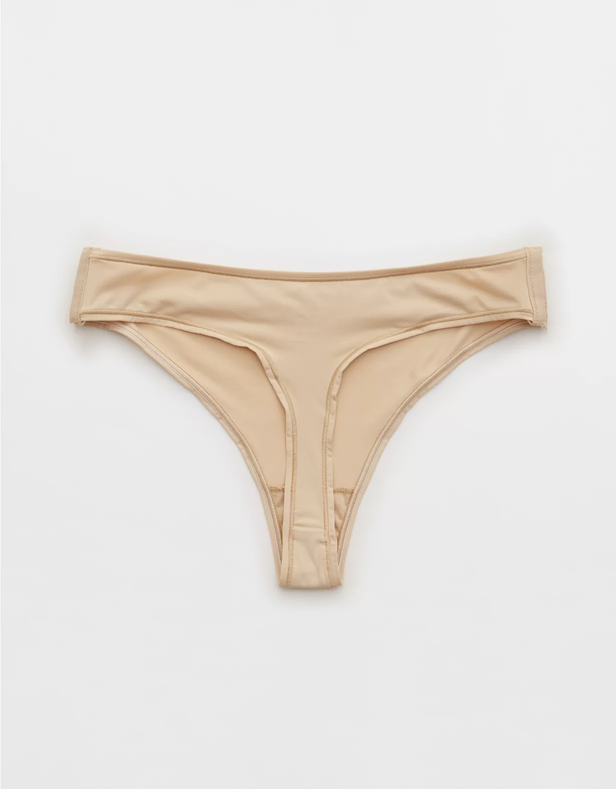 Aerie Slick Chicks Adaptive Thong Underwear Beige - Image 2