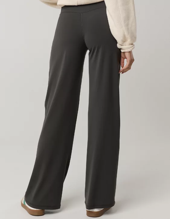 OFFLINE By Aerie Real Me XTRA High Waisted Trouser Smoked Gray - Image 3