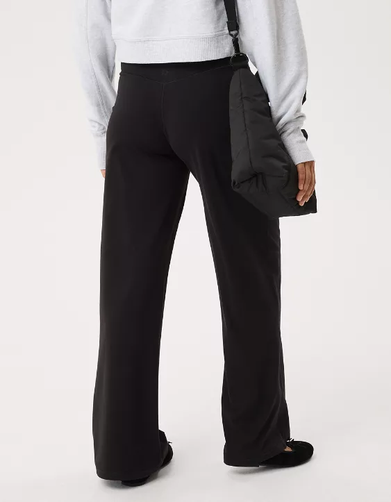 OFFLINE By Aerie Real Me XTRA High Waisted Trouser True Black - Image 3