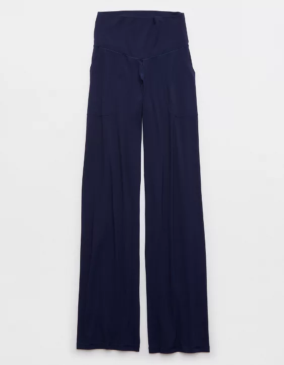 OFFLINE By Aerie Real Me XTRA High Waisted Trouser Royal Navy - Image 4