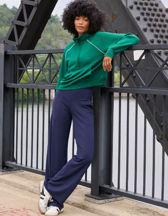 OFFLINE By Aerie Real Me XTRA High Waisted Trouser Royal Navy - Image 6