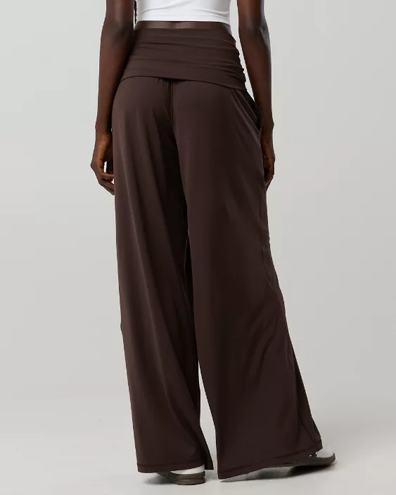 OFFLINE By Aerie Real Me Foldover Super Wide Leg Pant Deep Earth - Image 2