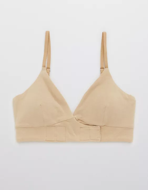 Aerie Slick Chicks Adaptive Lounge VELCRO® Brand Fasteners Bra Sands - Image 4