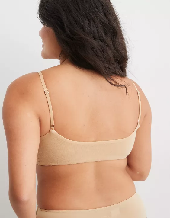 Aerie Slick Chicks Adaptive Lounge VELCRO® Brand Fasteners Bra Sands - Image 2