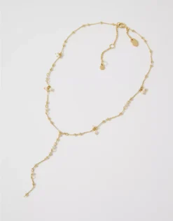 Aerie Pearl Cluster Necklace Gold