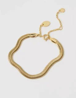 Aerie Omega Chain Bracelet Gold