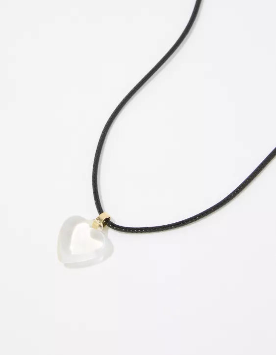 Aerie String And Heart Necklace - Image 3