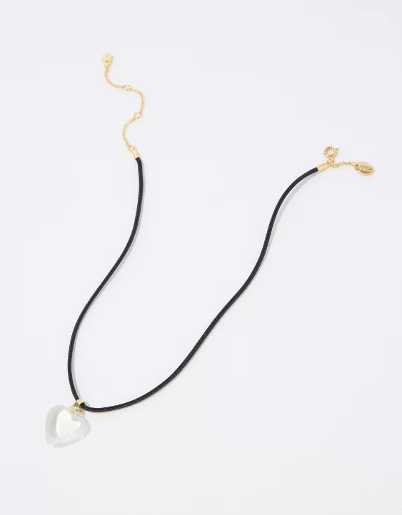Aerie String And Heart Necklace - Image 2
