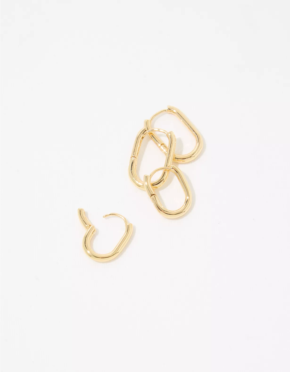 Aerie Chunky Paperclip Hoop Earring Pack - Image 2
