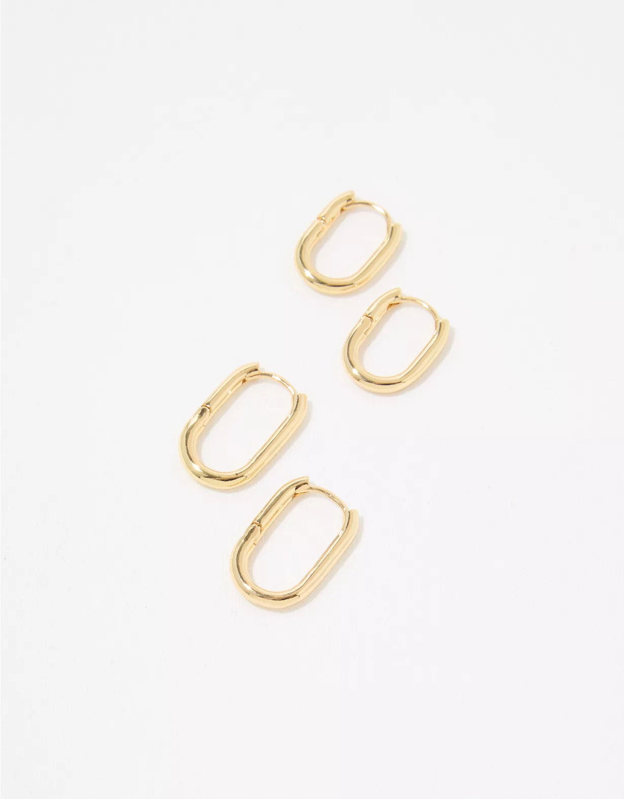 Aerie Chunky Paperclip Hoop Earring Pack