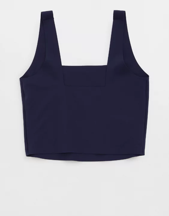 Aerie SMOOTHEZ Square Neck Tank Top Navy - Image 4