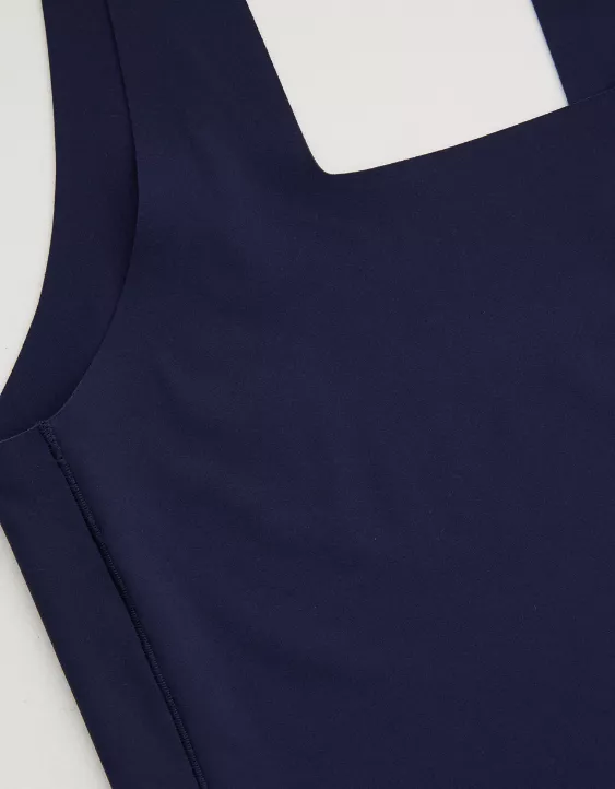 Aerie SMOOTHEZ Square Neck Tank Top Navy - Image 6