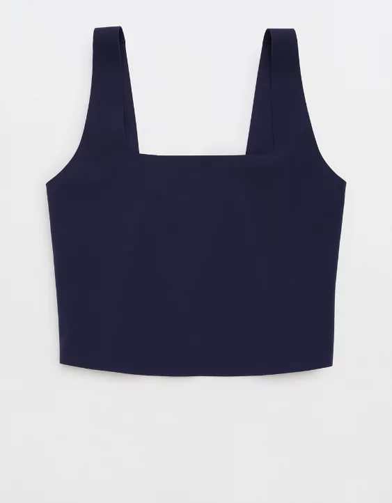 Aerie SMOOTHEZ Square Neck Tank Top Navy - Image 3