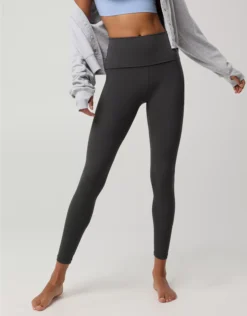 OFFLINE By Aerie Real Me XTRA Foldover Legging Smoked Gray