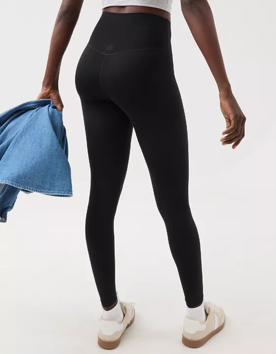 OFFLINE By Aerie Real Me XTRA High Waisted Legging True Black - Image 3