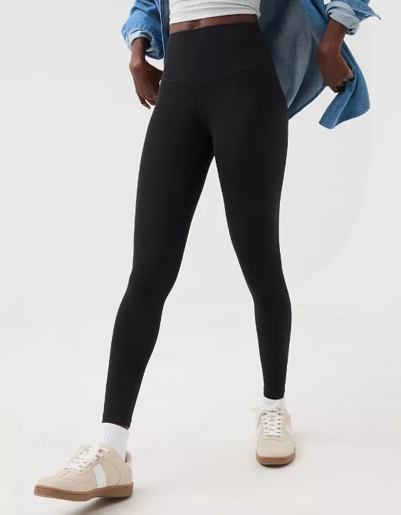 OFFLINE By Aerie Real Me XTRA High Waisted Legging True Black - Image 2