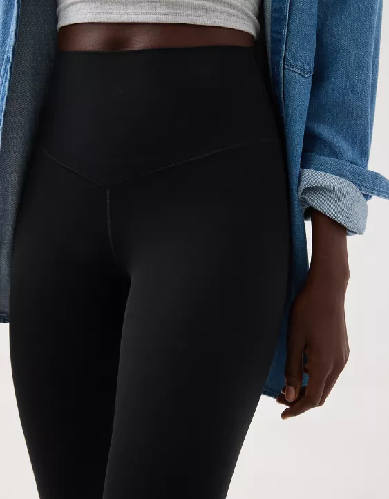OFFLINE By Aerie Real Me XTRA High Waisted Legging True Black - Image 6