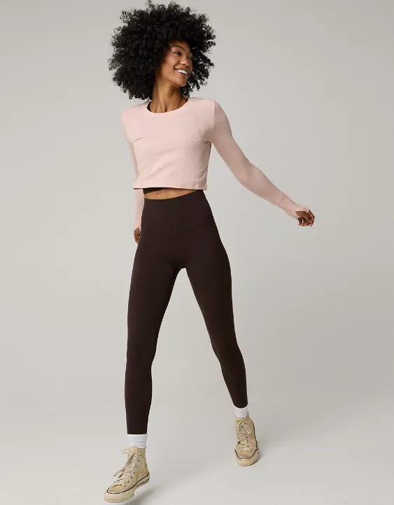 OFFLINE By Aerie Real Me XTRA High Waisted Legging Deep Earth - Image 2