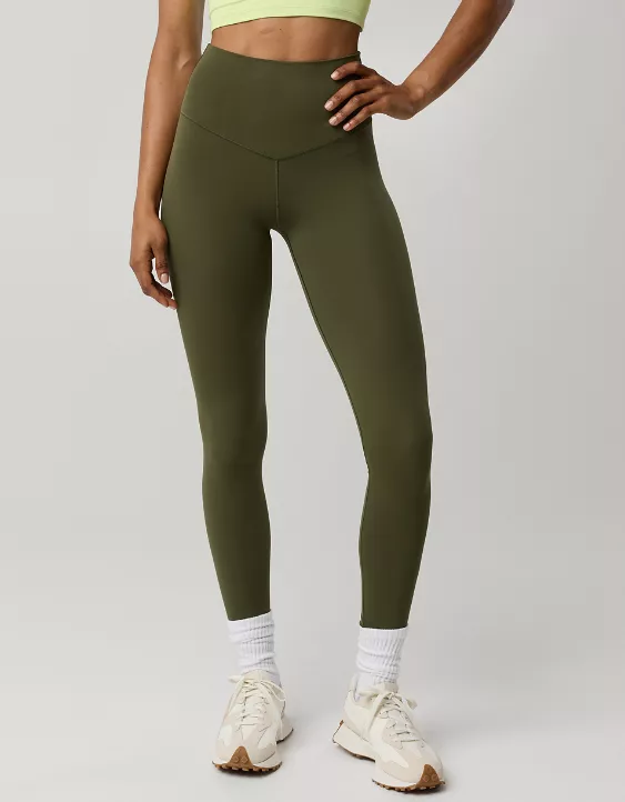 OFFLINE By Aerie Real Me XTRA High Waisted Legging Military Green - Image 5