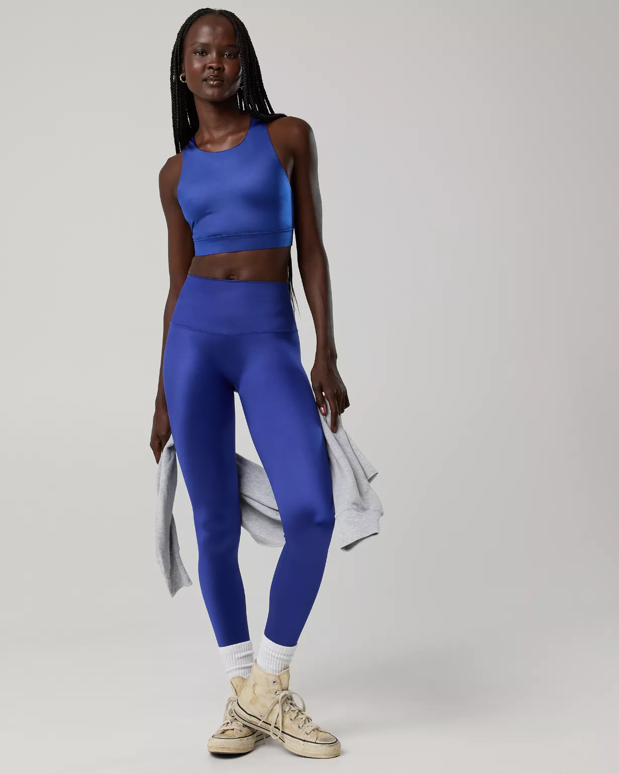 OFFLINE By Aerie Goals Gloss High Waisted Legging Deep Cobalt