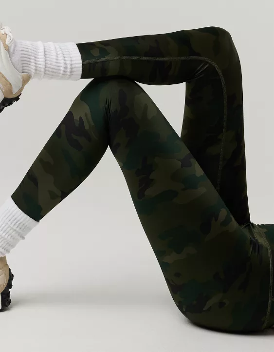 OFFLINE By Aerie Goals Gloss High Waisted Legging Olive Daze - Image 5