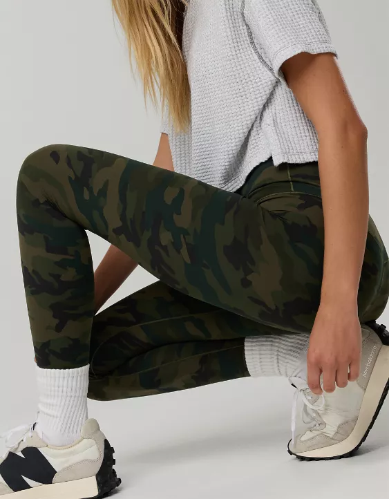 OFFLINE By Aerie Real Me XTRA High Waisted Legging Olive Daze - Image 2