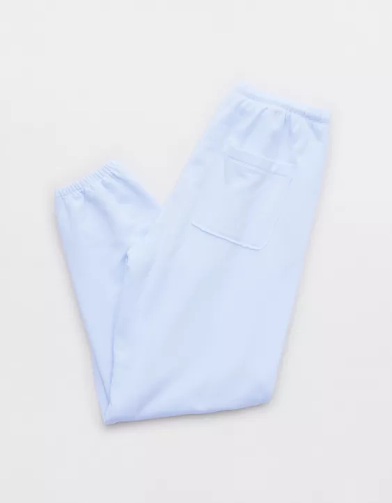 OFFLINE By Aerie OTT Fleece Jogger Eyelet Blue - Image 4