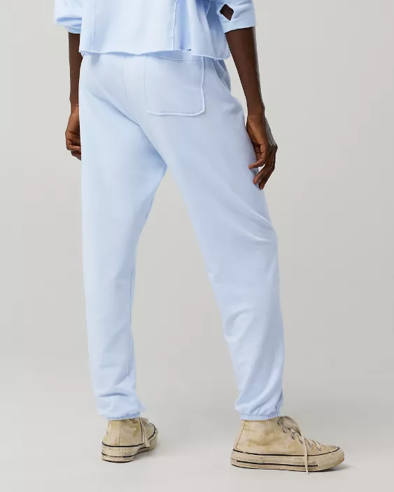 OFFLINE By Aerie OTT Fleece Jogger Eyelet Blue - Image 2