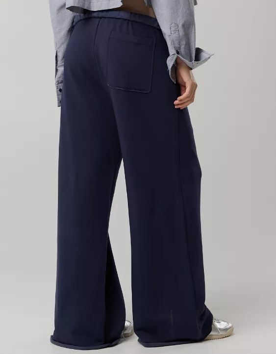 OFFLINE By Aerie OTT Fleece Super Wide Leg Pant Royal Navy - Image 2