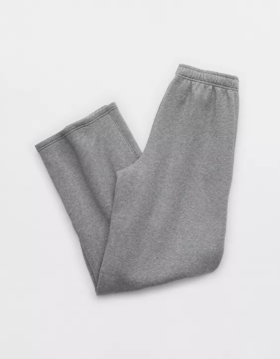 OFFLINE By Aerie Cloud Fleece Trouser Dark Heather Gray - Image 4