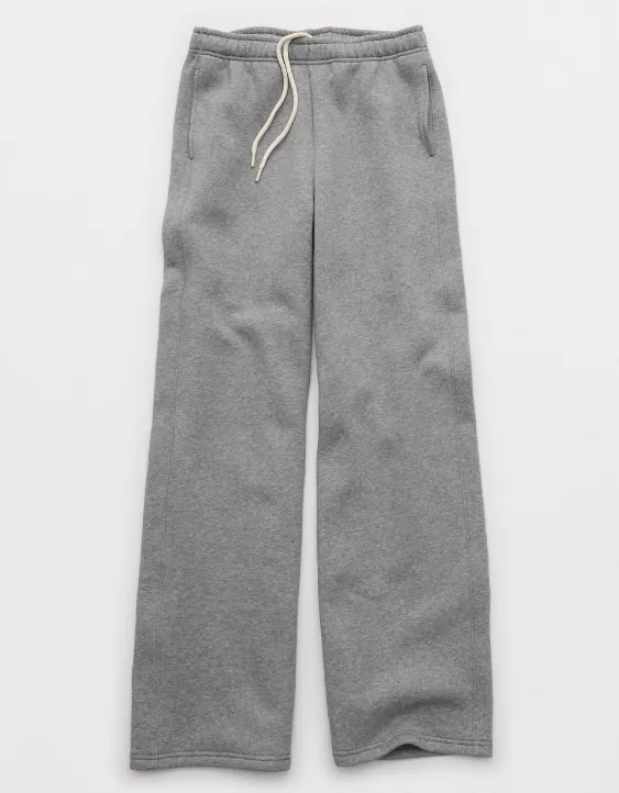 OFFLINE By Aerie Cloud Fleece Trouser Dark Heather Gray - Image 3