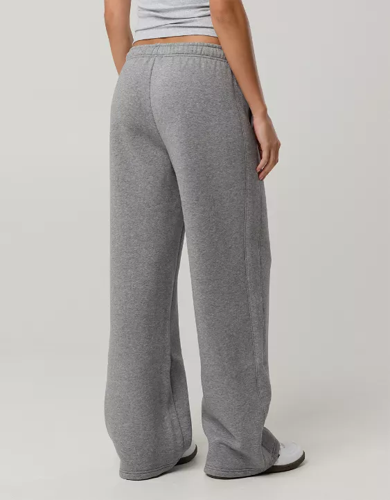 OFFLINE By Aerie Cloud Fleece Trouser Dark Heather Gray - Image 2