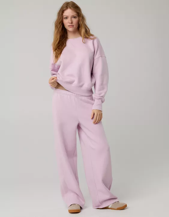 OFFLINE By Aerie Cloud Fleece Trouser Orchid - Image 5