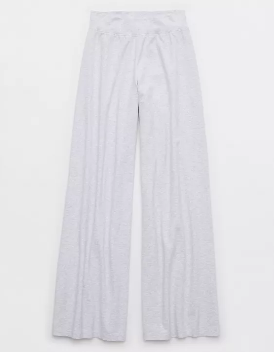 OFFLINE By Aerie OG Super Wide Leg Pant Light Heather Gray - Image 3