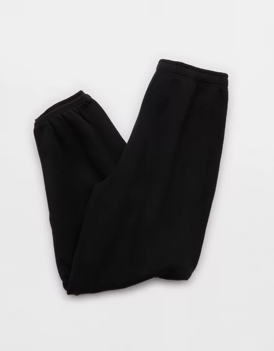 OFFLINE By Aerie Cloud Fleece Baggy Jogger True Black - Image 4