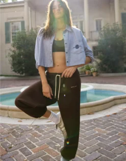 OFFLINE By Aerie Cloud Fleece Baggy Jogger Deep Earth