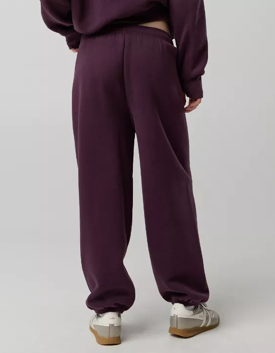 OFFLINE By Aerie Cloud Fleece Baggy Jogger Cool Berry - Image 2