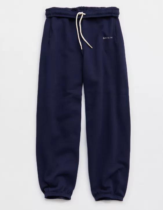 OFFLINE By Aerie Cloud Fleece Baggy Jogger Royal Navy - Image 4