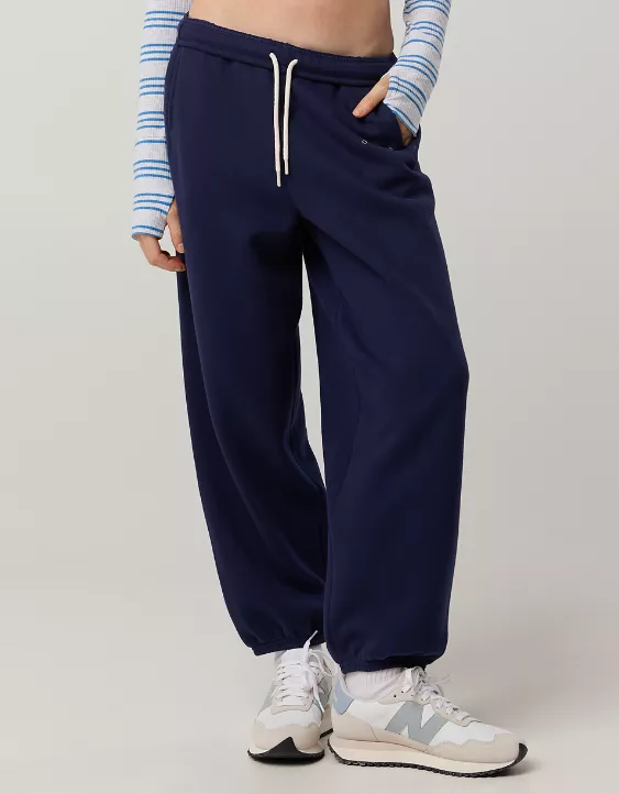 OFFLINE By Aerie Cloud Fleece Baggy Jogger Royal Navy - Image 6