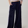 OFFLINE By Aerie Velour Rib Super Wide Leg Pant Royal Navy
