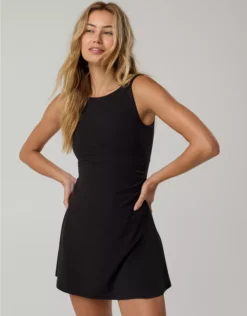 OFFLINE By Aerie Real Me Xtra High Neck Dress True Black