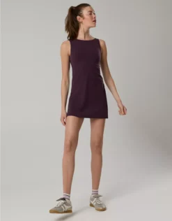 OFFLINE By Aerie Real Me Xtra High Neck Dress Cool Berry