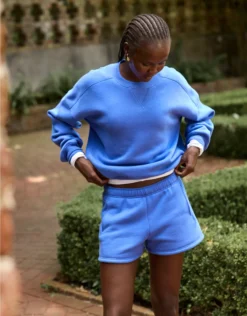 OFFLINE By Aerie Cloud Fleece Short Ice Blue