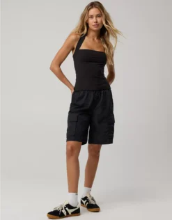 OFFLINE By Aerie Chill Moves Long Cargo Short True Black