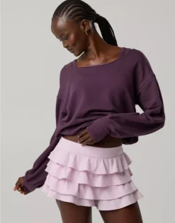 OFFLINE By Aerie Real Me Ruffle Flirty Short Orchid