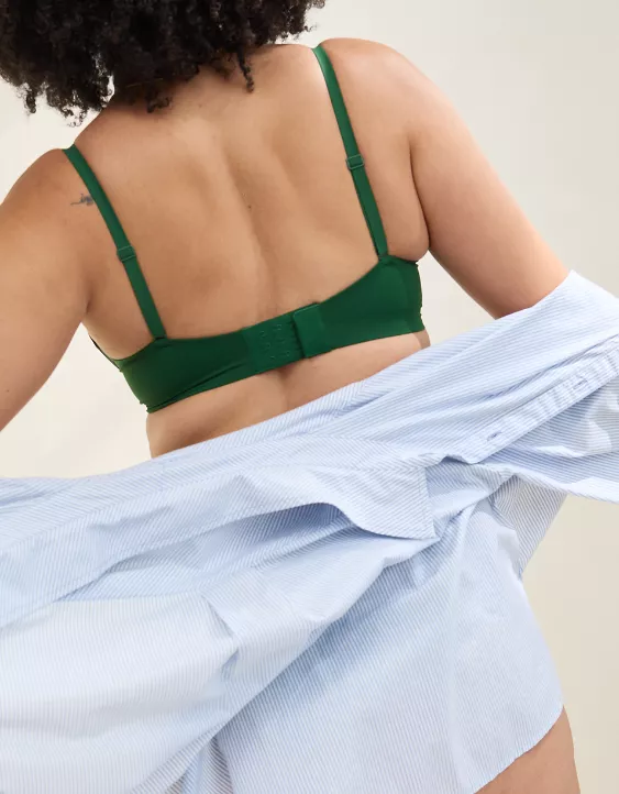 Aerie SMOOTHEZ Seamless Demi Lightly Lined Bra Dark Algae - Image 2