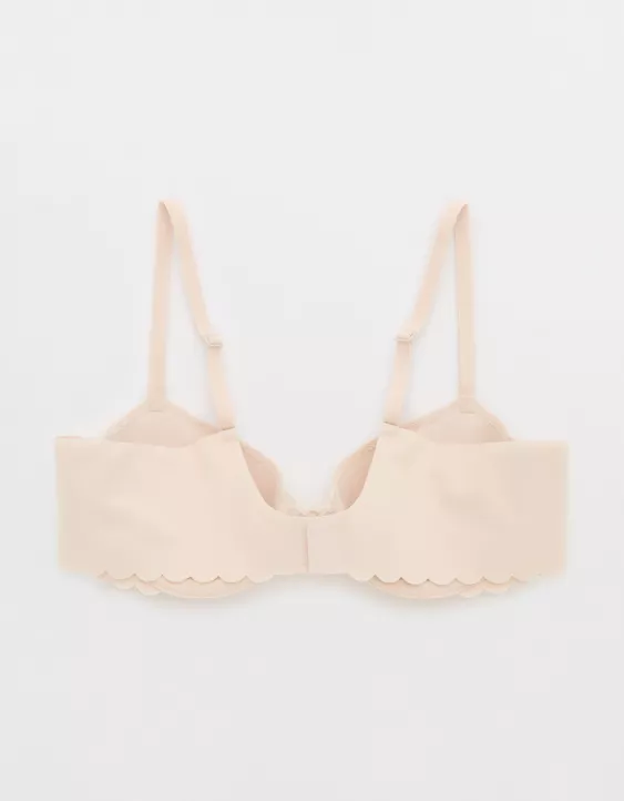 Aerie SMOOTHEZ Lace Demi Lightly Lined Bra Sandbar - Image 4