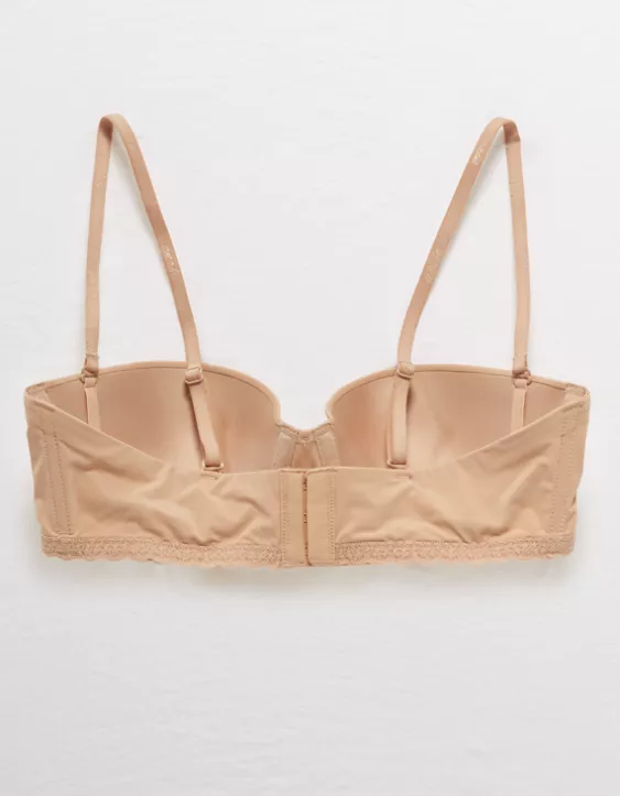Aerie Real Happy Strapless Push Up Bra Sands - Image 4